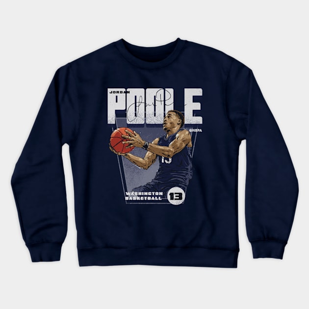 Jordan Poole Washington Premiere Crewneck Sweatshirt by ClarityMacaws